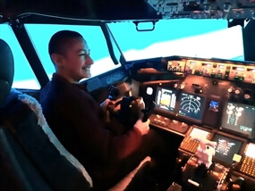 Customer Photo of 737 Flight Simulator Lincoln